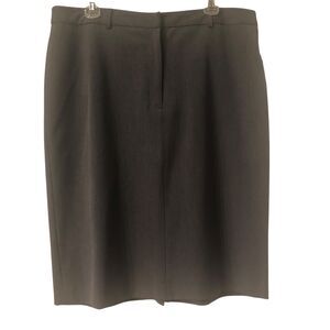 Casual‎ Corner Vintage Heather Gray Lined Pencil Straight Skirt Size 16